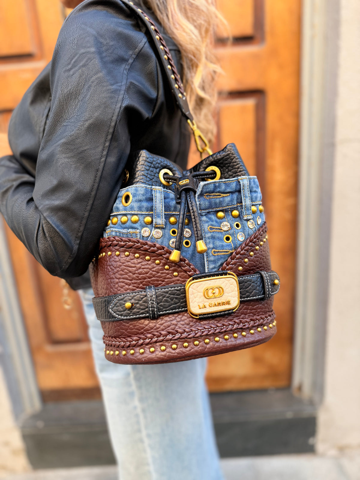 La carrie secchiello jeans brown