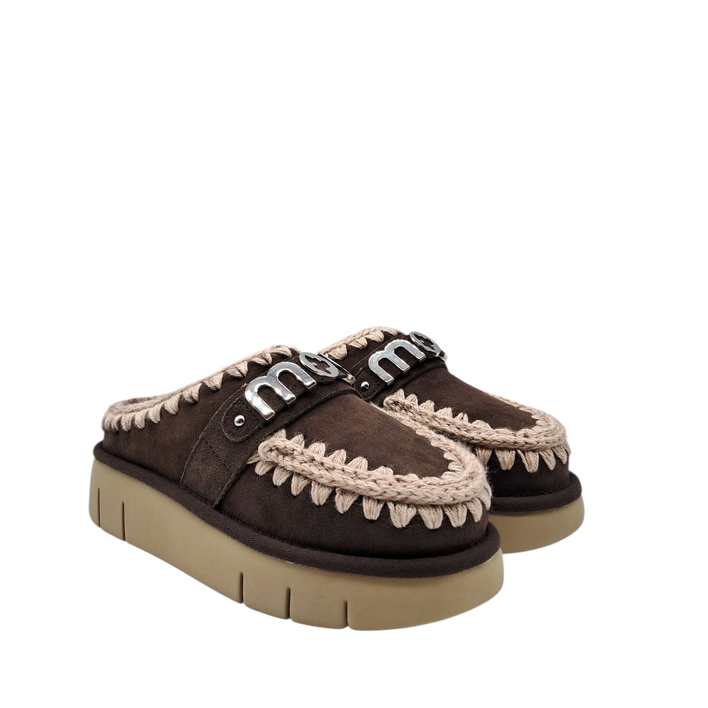 Mou bounce metal logo Mocha