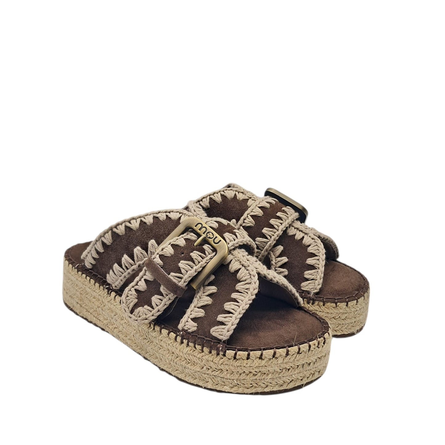 Mou jute sandal marrone