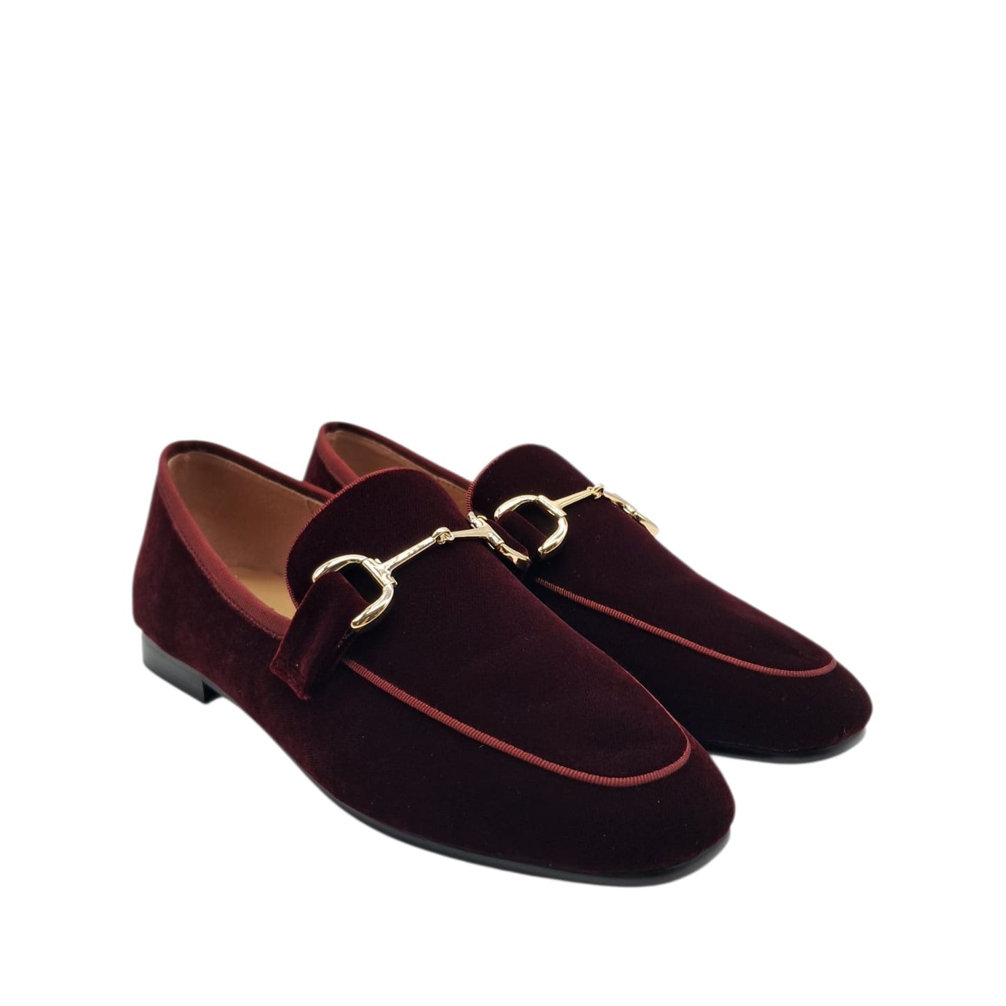 Bibi Lou mocassino velluto bordeux