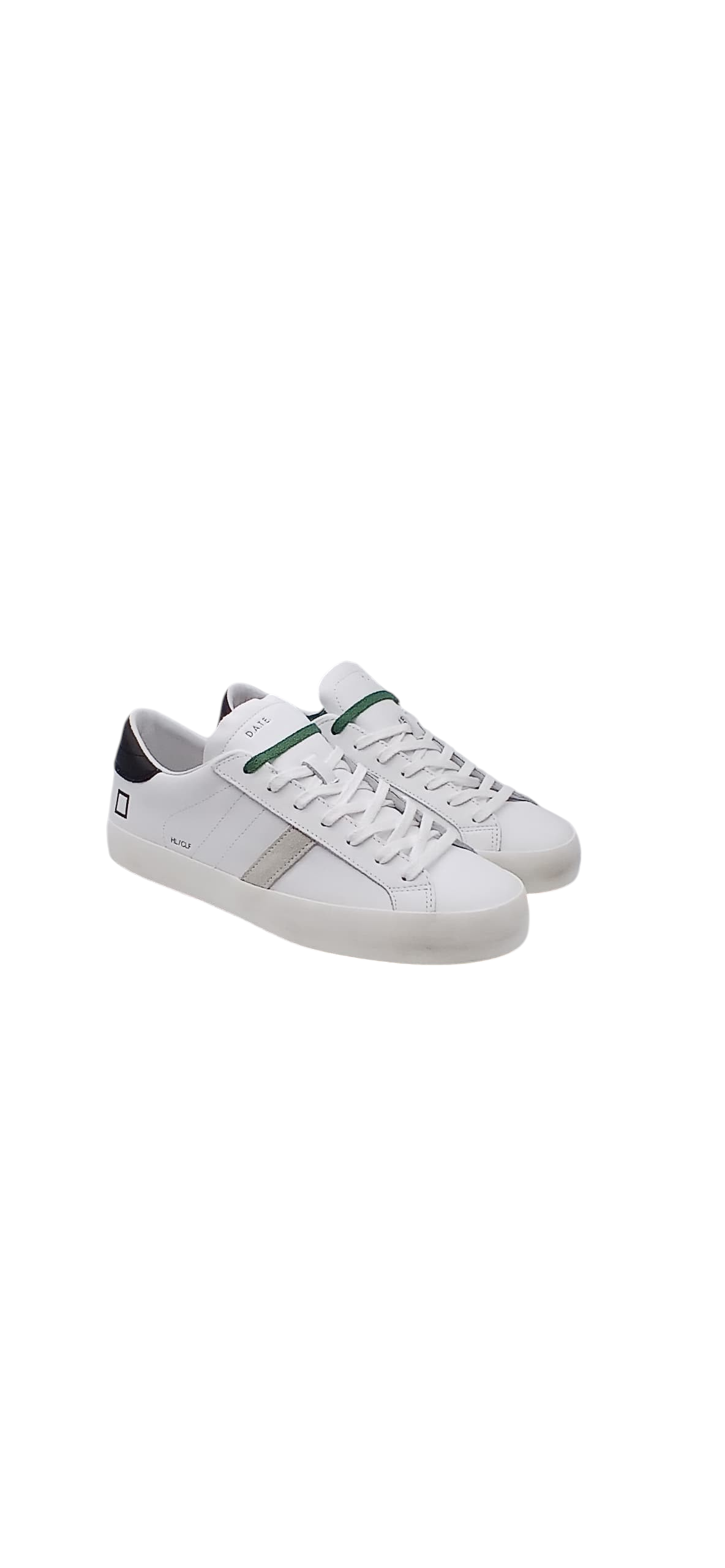 D.A.T.E. HILL LOW CALF WHITE-BLACK