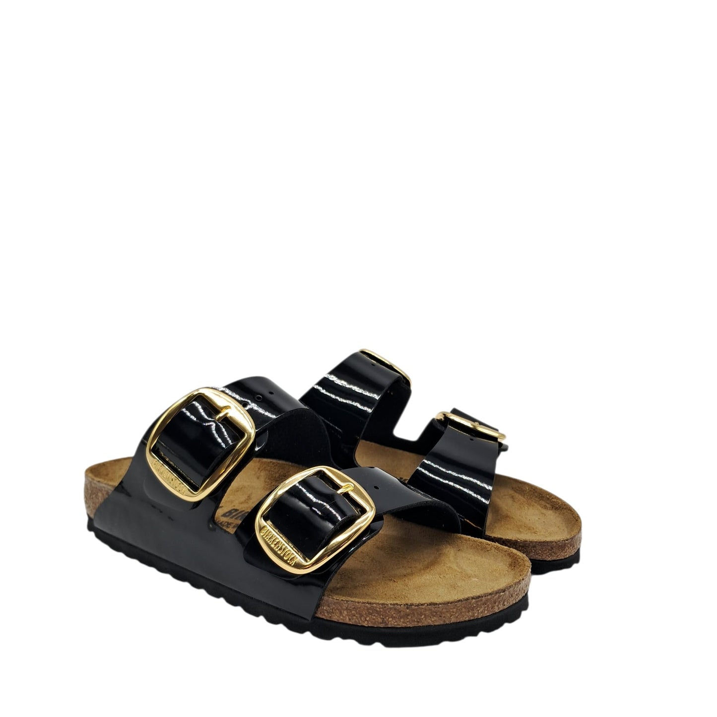 Birkenstock Arizona big buckle black/gold