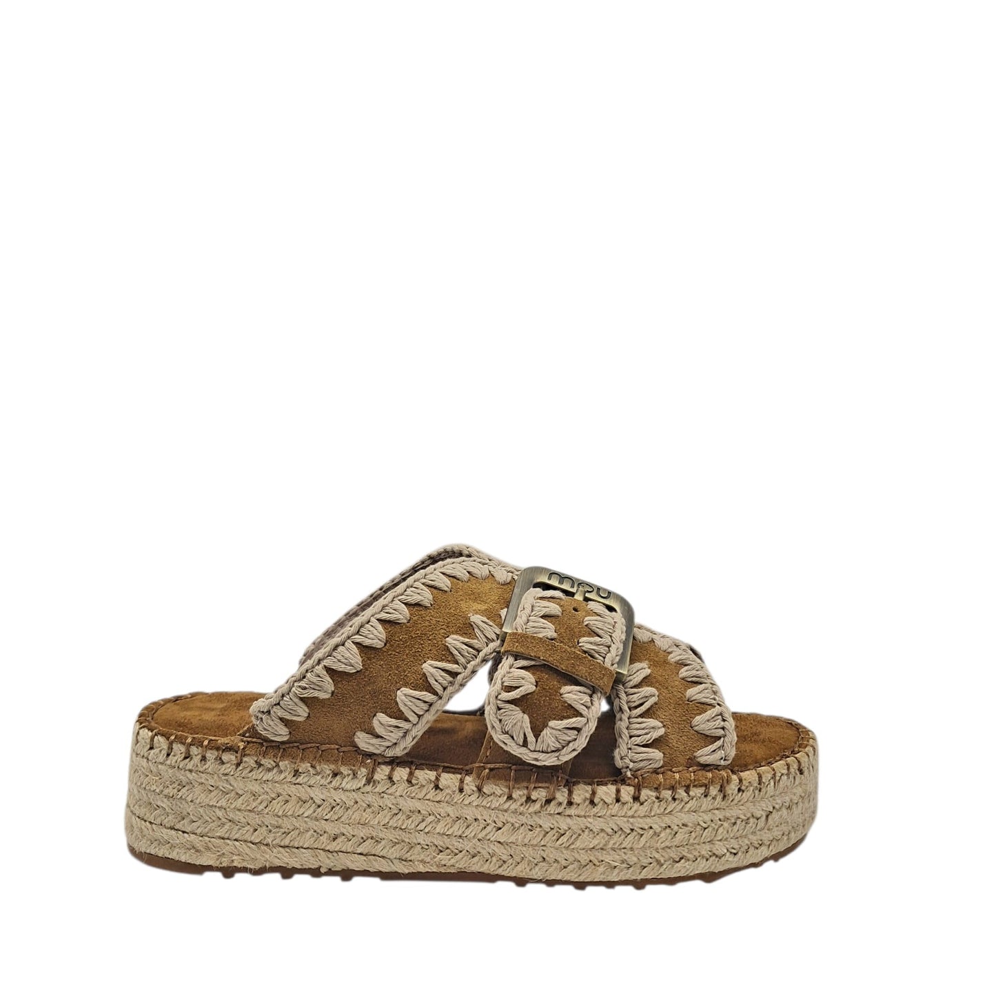 Mou jute sandal cognac
