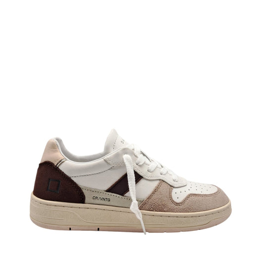 D.A.T.E COURT 2.0 VINTAGE CALF WHITE-PINK