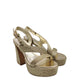 Emanuelle Vee gold intrecciato