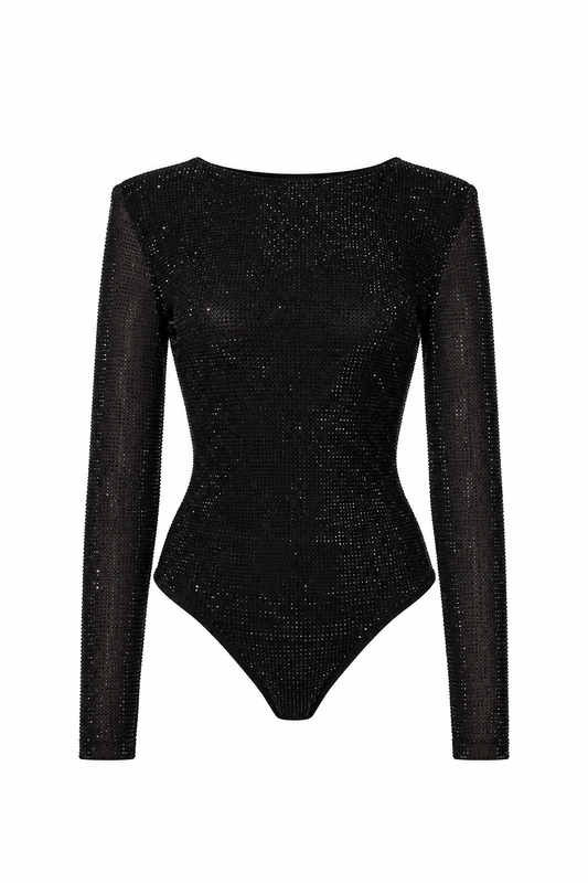 TWENTY FOUR HAITCH body strass nero