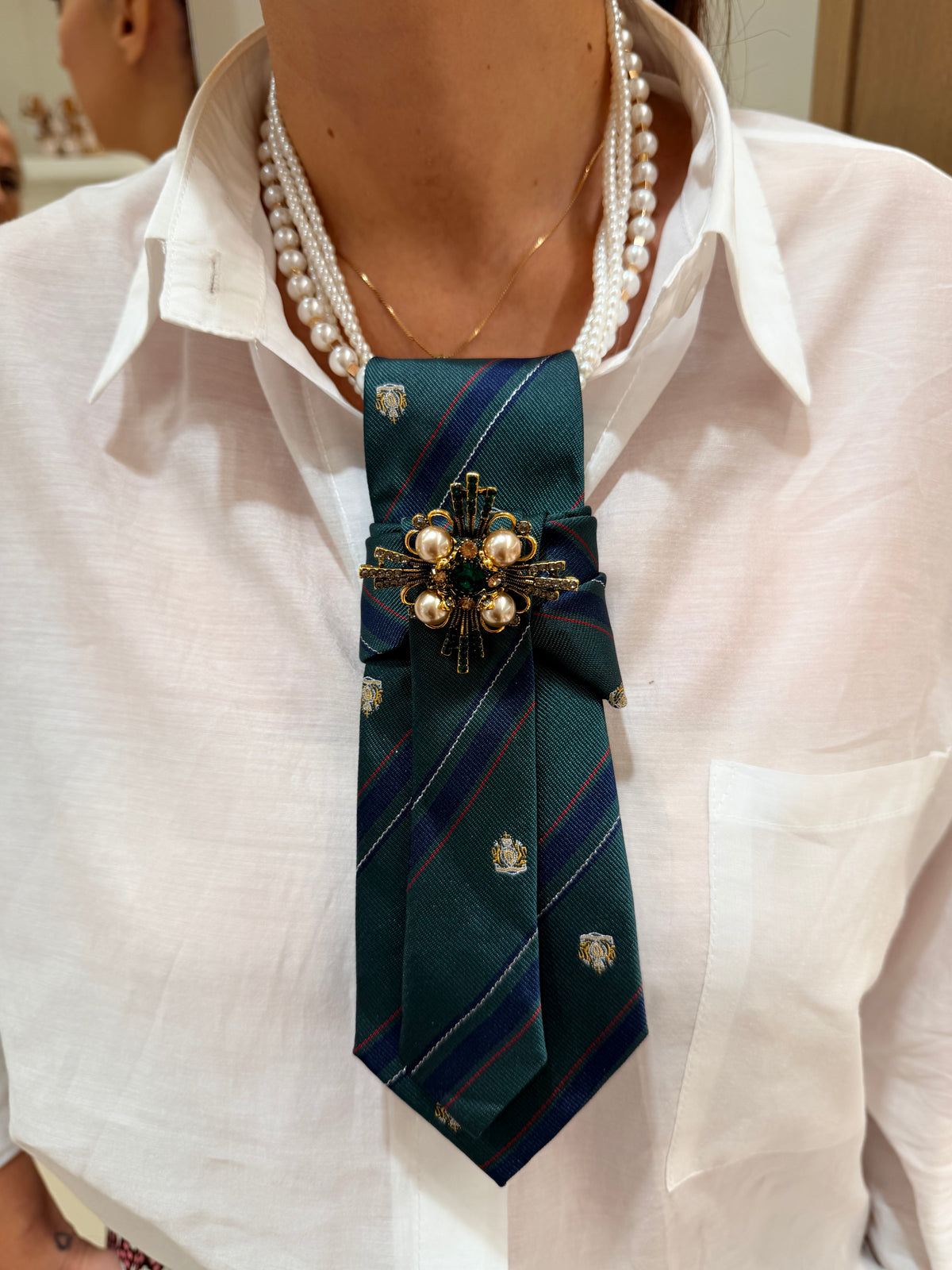 Gabriella Gucci cravatta verde