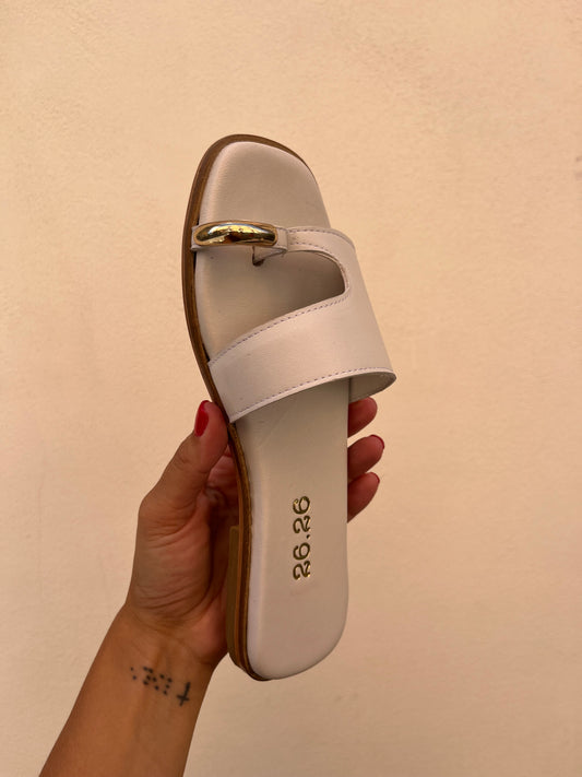 Sandalo con anello white