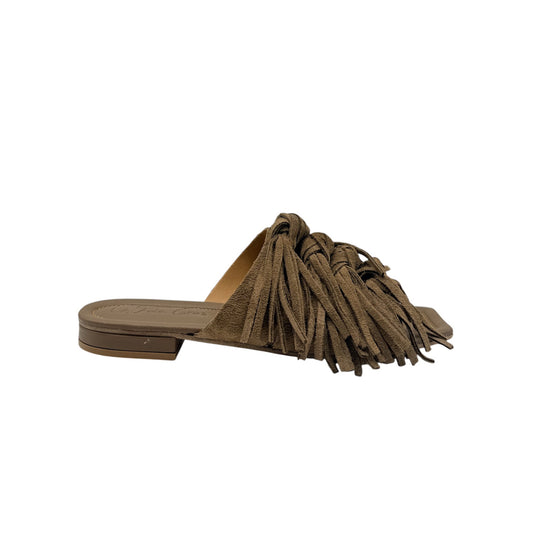 Sandalo frange beige