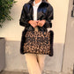 Rue madame megeve tote leopard
