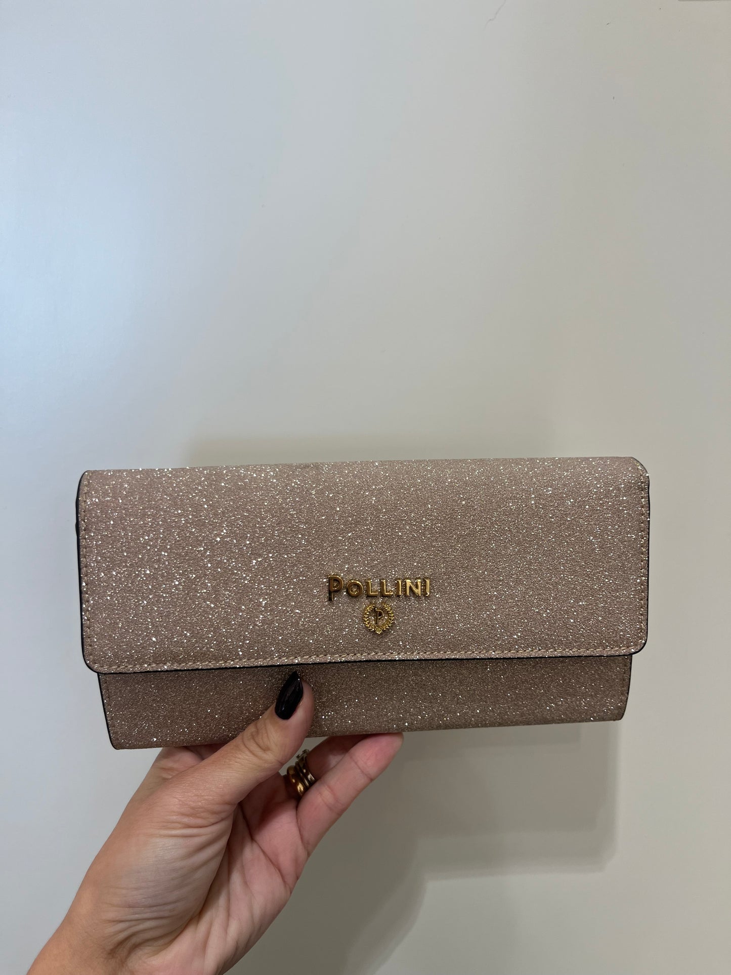 Pollini portafoglio glitter