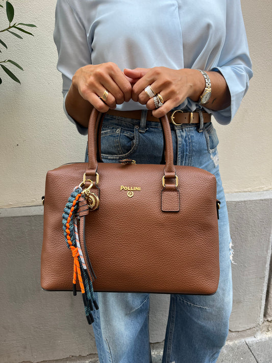 Pollini soft grained cuoio