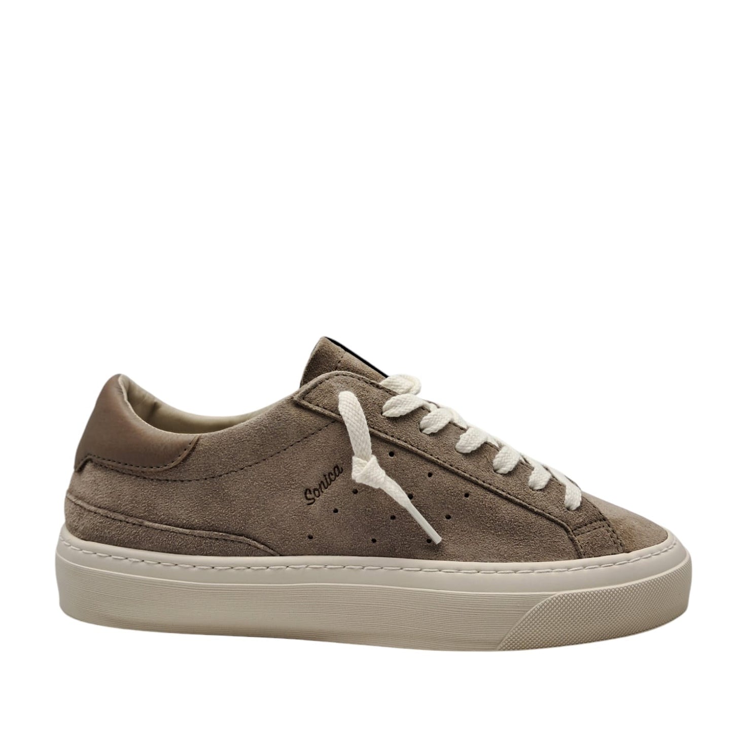 D.A.T.E sonica suede taupe