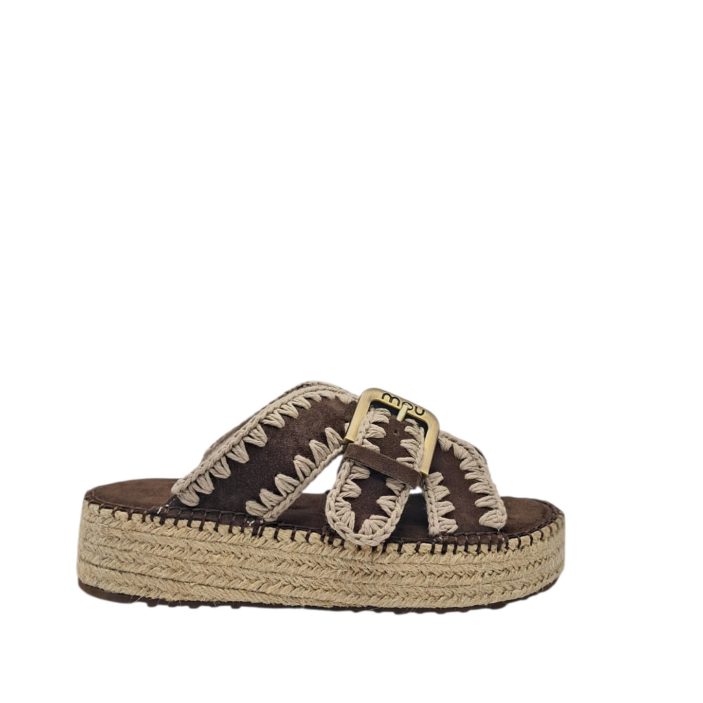 Mou jute sandal marrone
