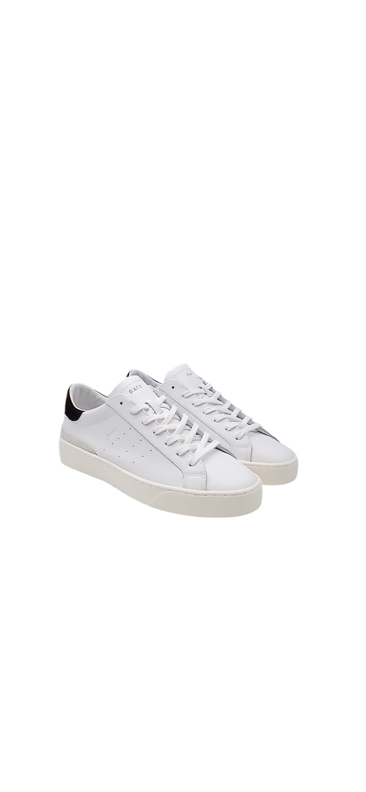 D.A.T.E Sonica Calf White-Black