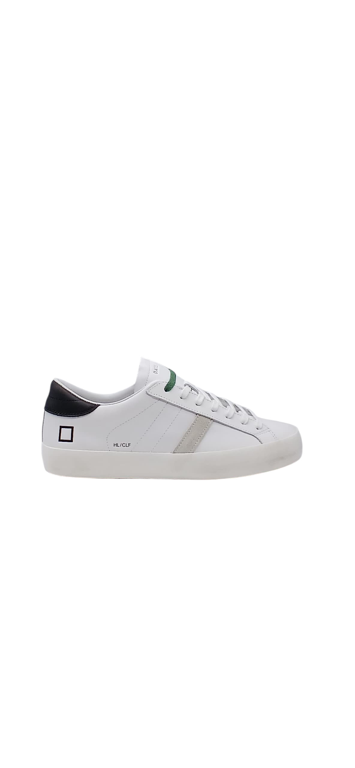 D.A.T.E. HILL LOW CALF WHITE-BLACK