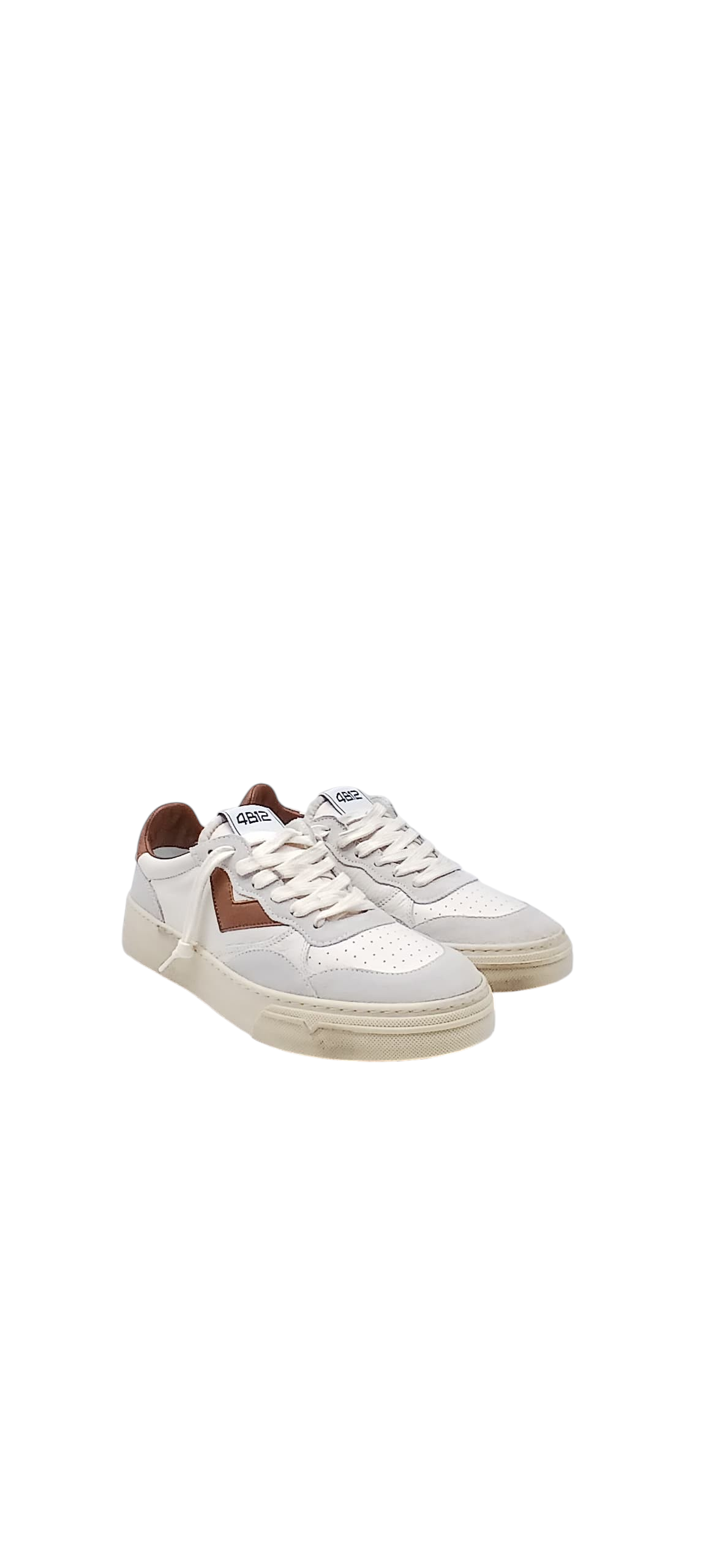4B12 Hyper Sneakers Uomo Pelle Biscuit