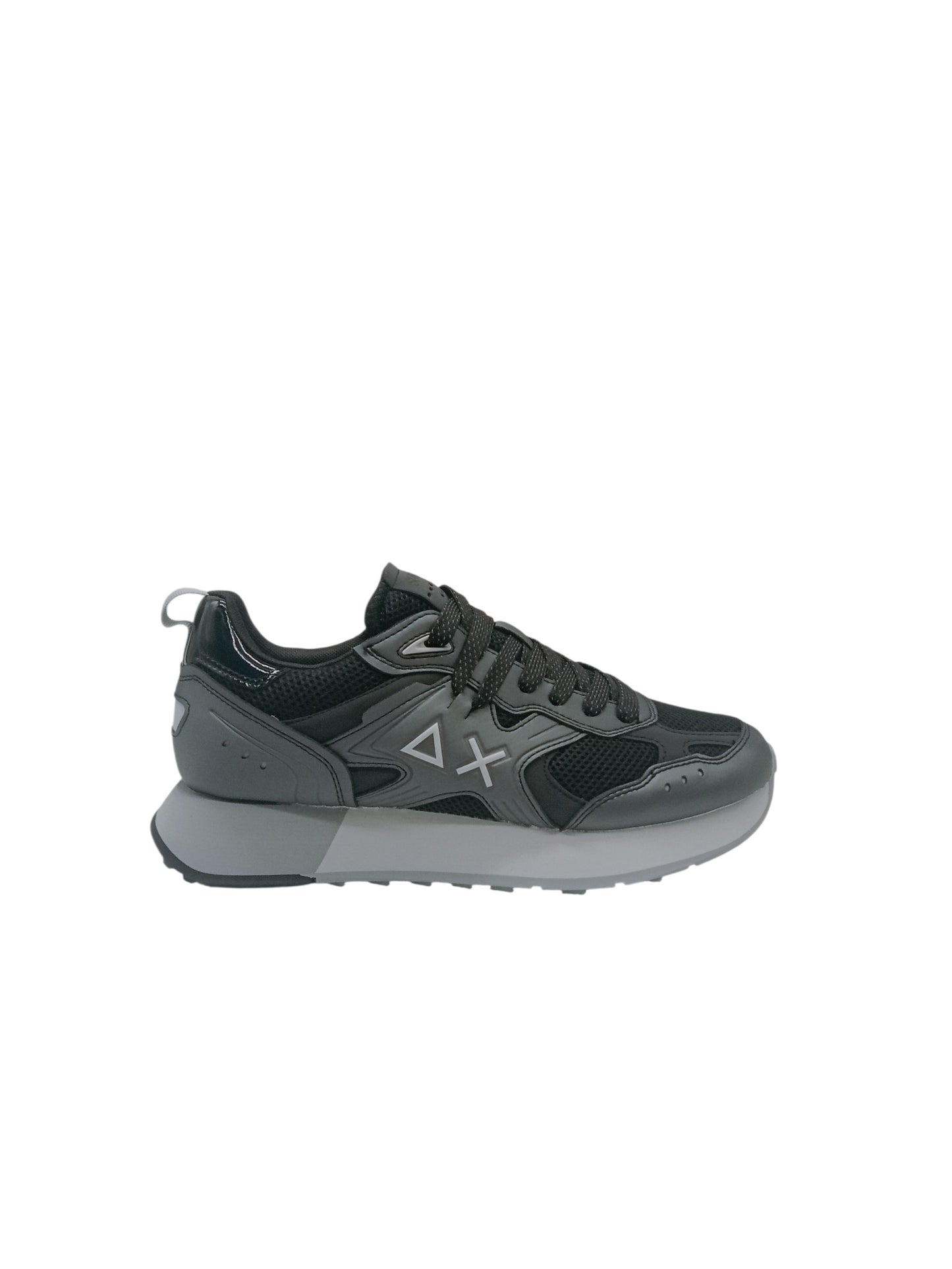 SUN68 Jaki Silver Mesh Nero